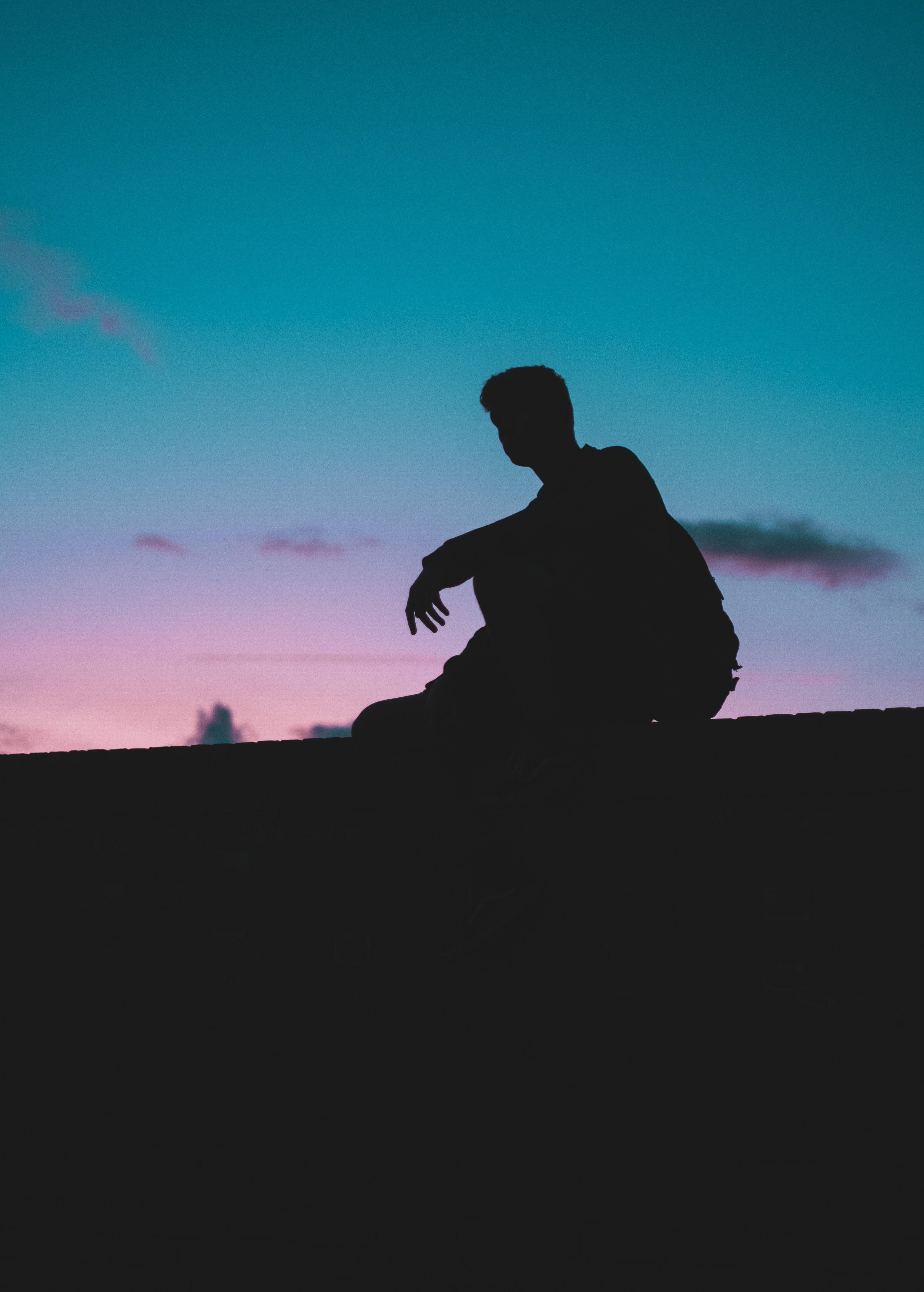 boy at sunset boy at sunset